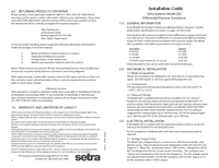 Thumbnail of document Manual - 265 Low Differential Pressure Transducer